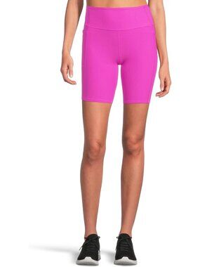 Skechers Go Flex Ribbed High-Waist 8” Hot Pink Bike Shorts - NWT - Sz L